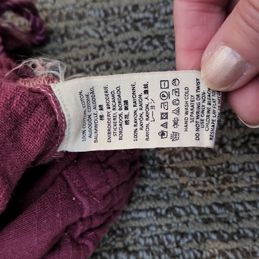 Free People Long Sleeve Top Size Medium - Picture 15 of 16